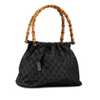 Gucci GG Denim Bamboo Handbag (SHG-XpUfPr)
