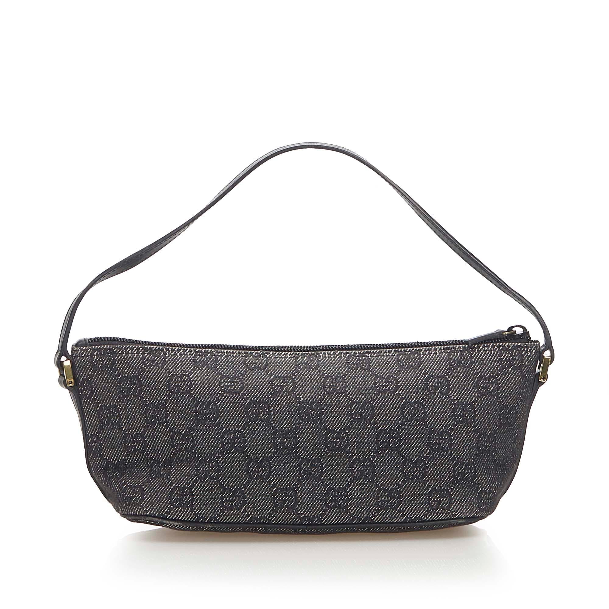 Gucci GG Denim Boat Baguette (SHG-22301)