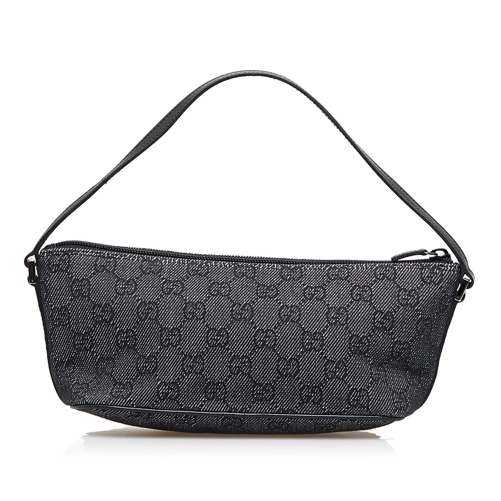 Gucci GG Denim Boat Baguette (SHG-2yQjKr)