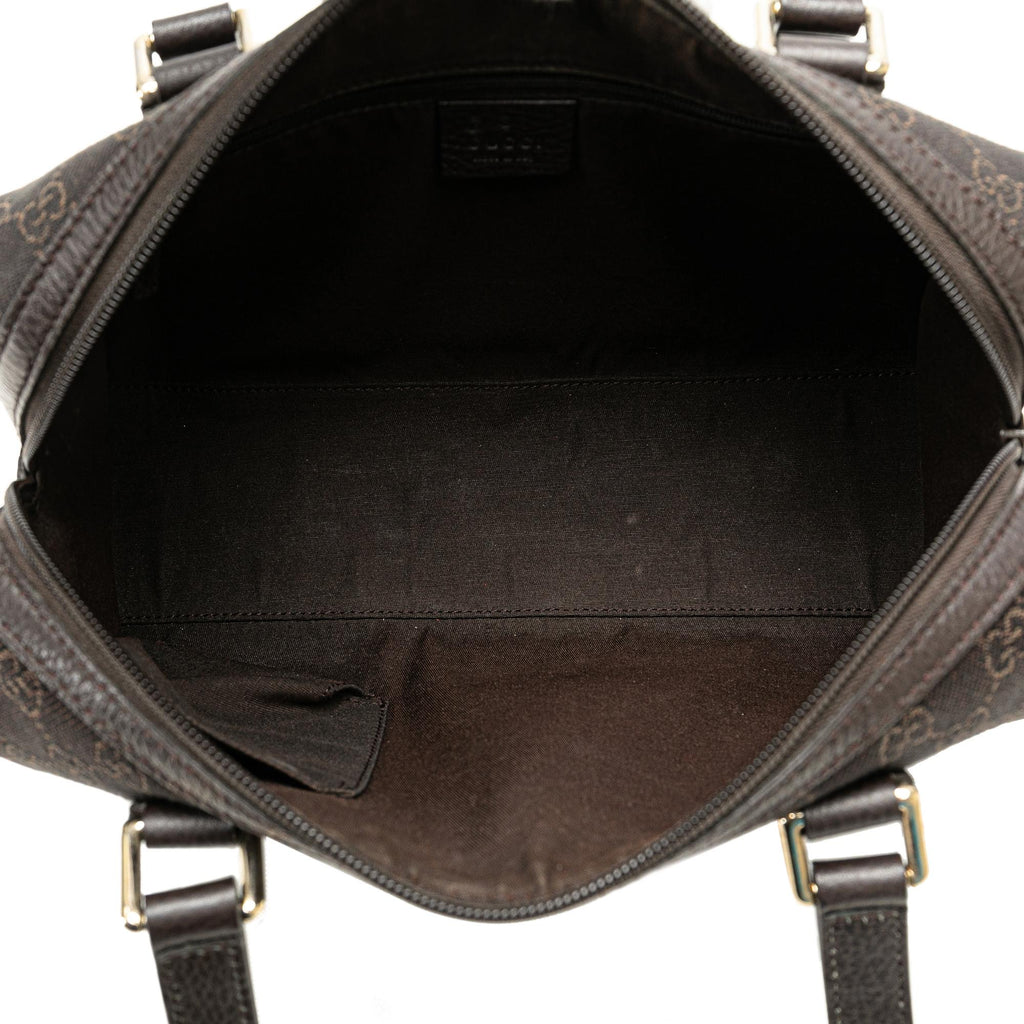 Gucci GG Denim Boston Bag (SHG-ivM0my)