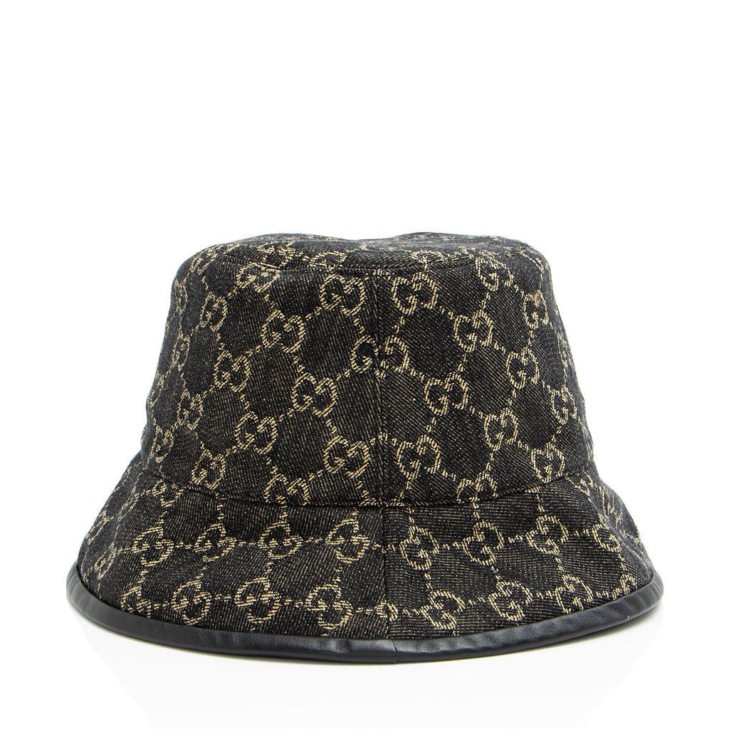 Gucci GG Denim Bucket Hat - Size M