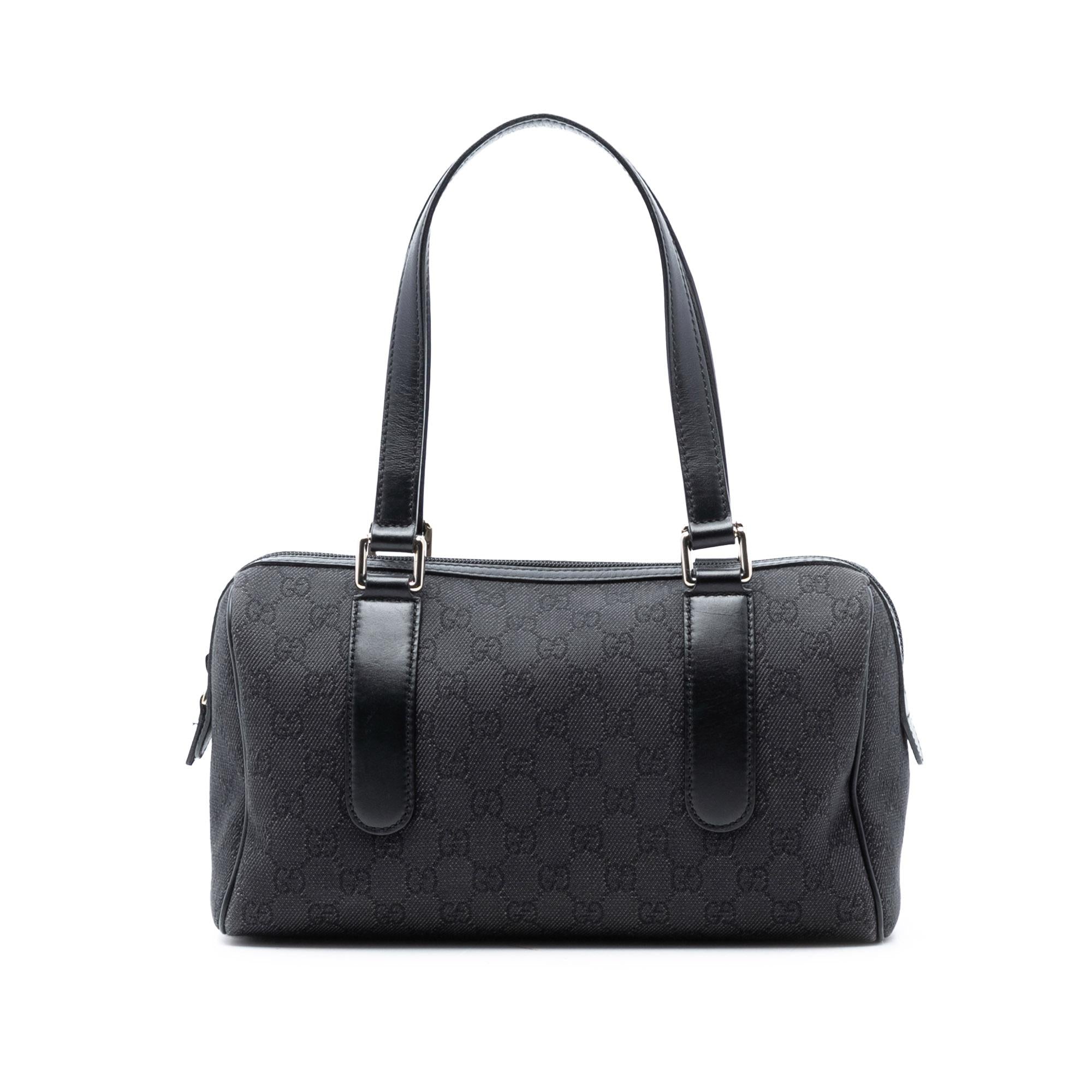 Gucci GG Denim Charmy Boston Bag
