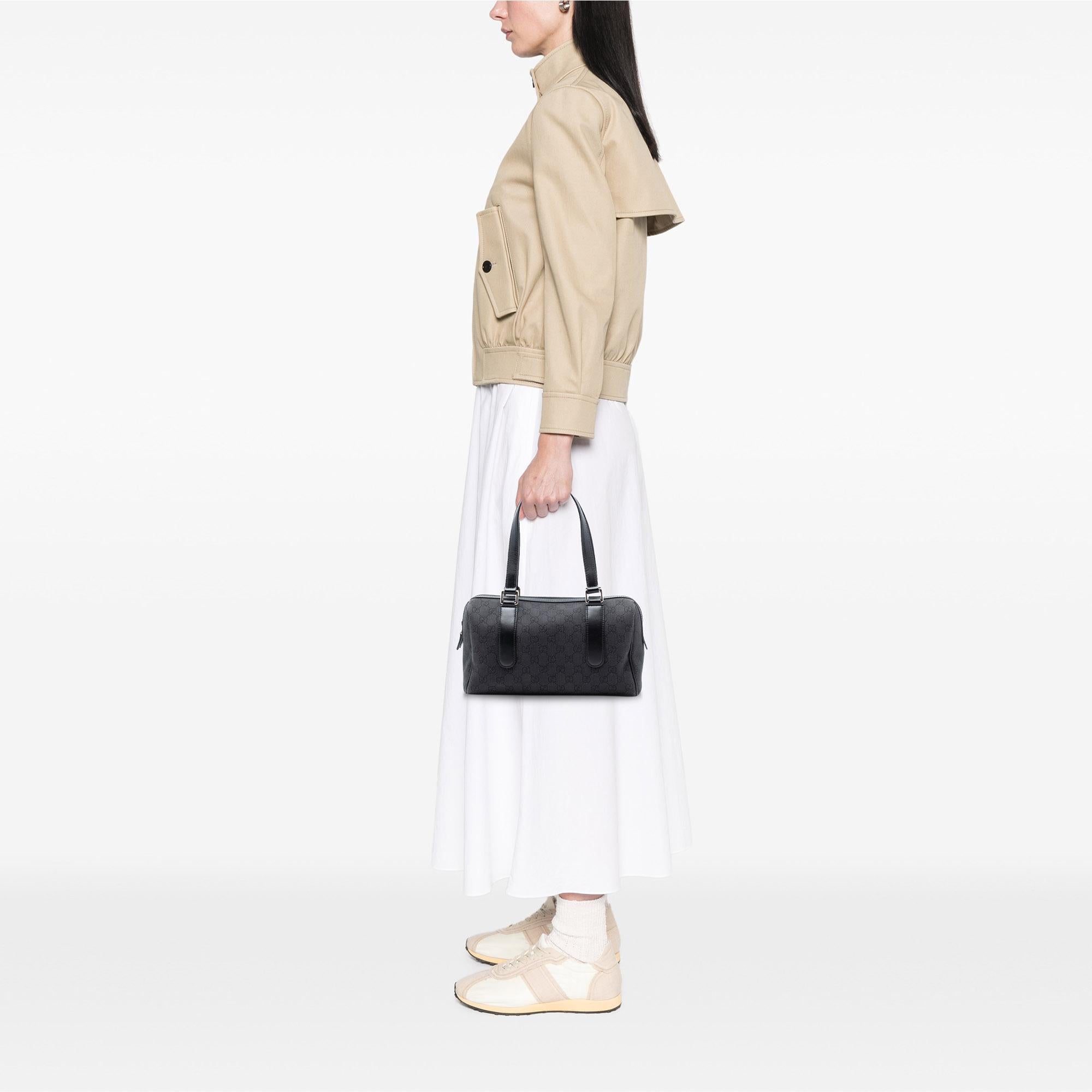 Gucci GG Denim Charmy Boston Bag