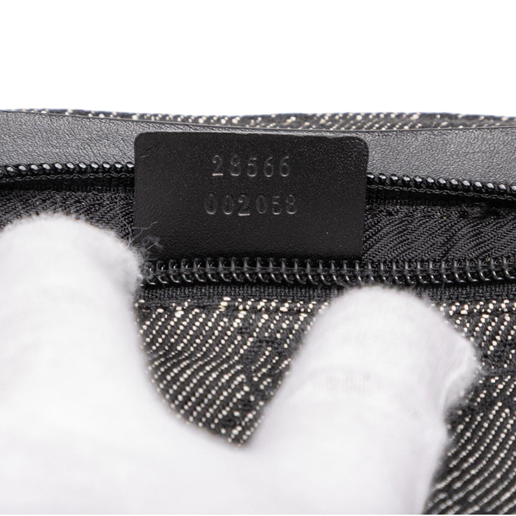 Gucci GG Denim Double Pocket Belt Bag