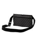Gucci GG Denim Double Pocket Belt Bag