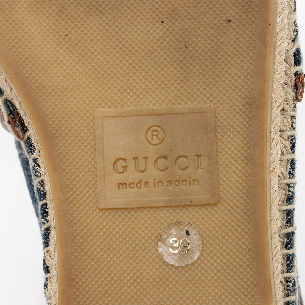 Gucci GG Denim Espadrilles - Size 9 / 39 (SHF-MZe4FJ)