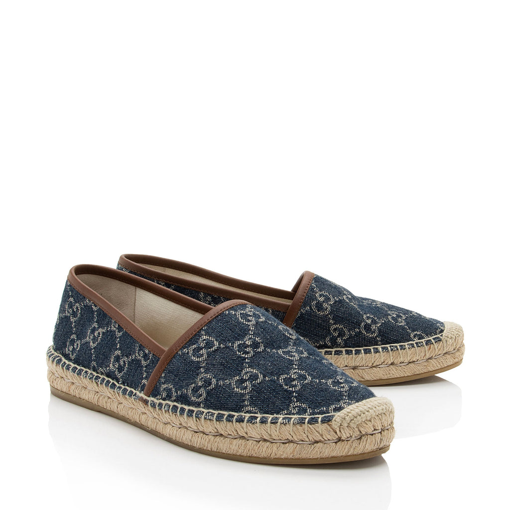 Gucci GG Denim Espadrilles - Size 9 / 39 (SHF-MZe4FJ)