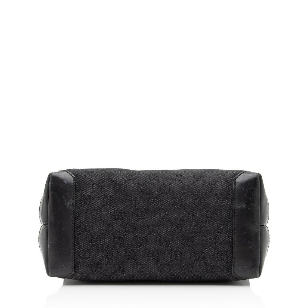Gucci GG Denim Front Pocket Small Tote (SHF-23640)
