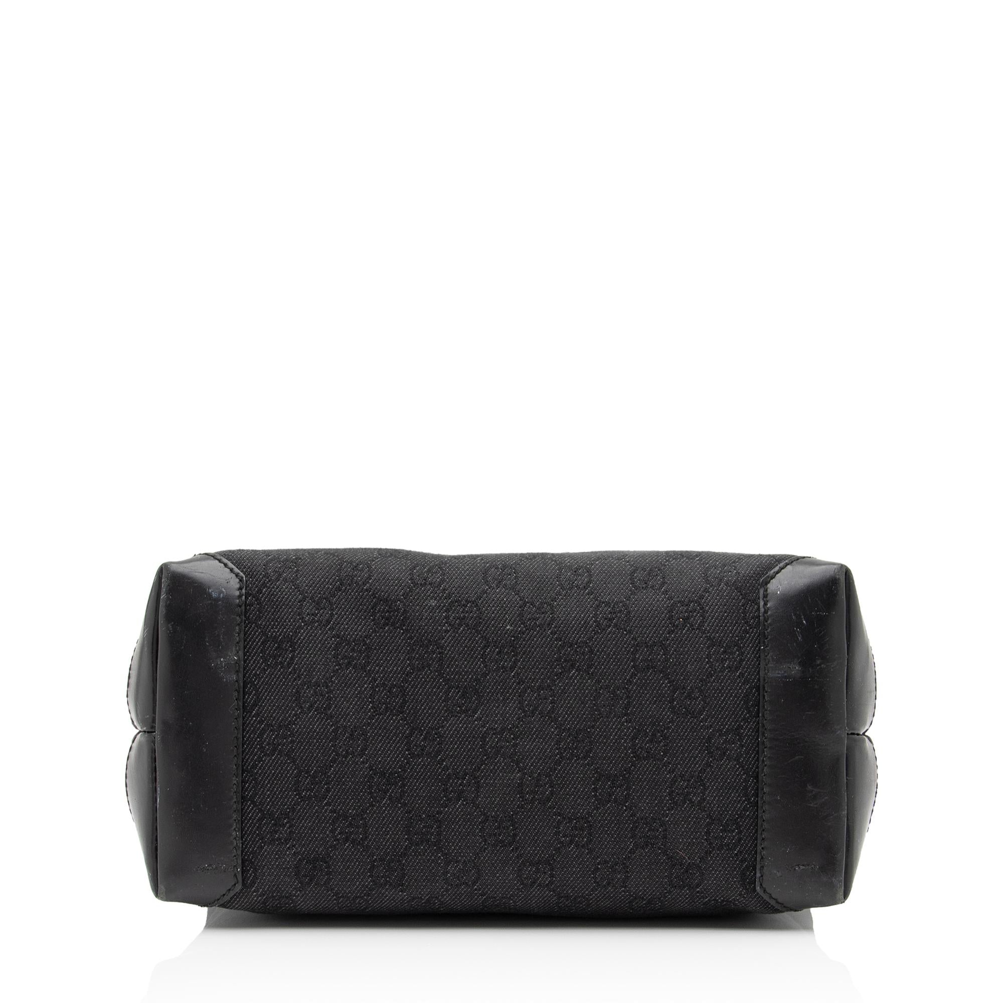 Gucci GG Denim Front Pocket Small Tote (SHF-23640)