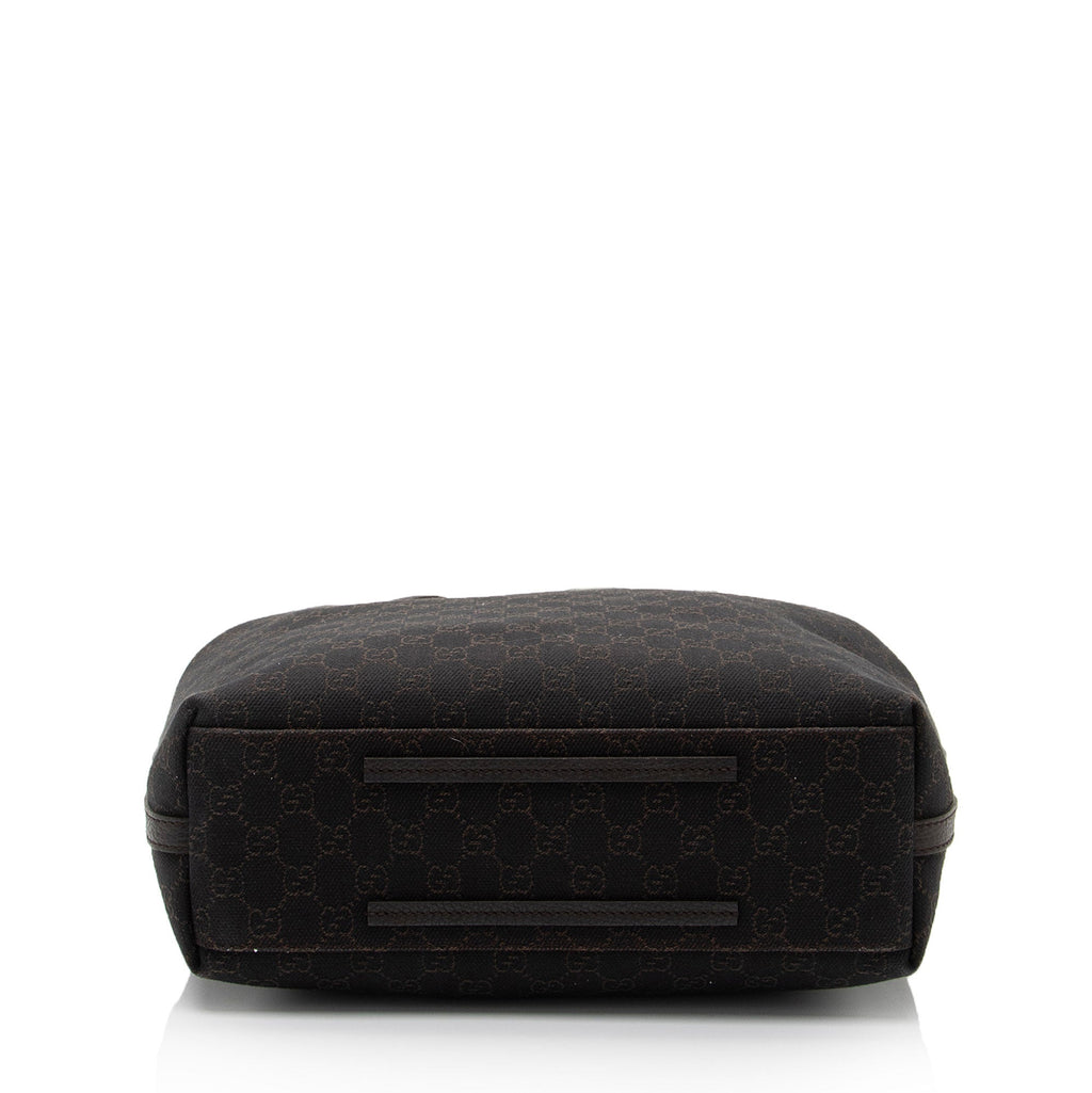 Gucci GG Denim Gifford Medium Tote (SHF-Z5HiOr)