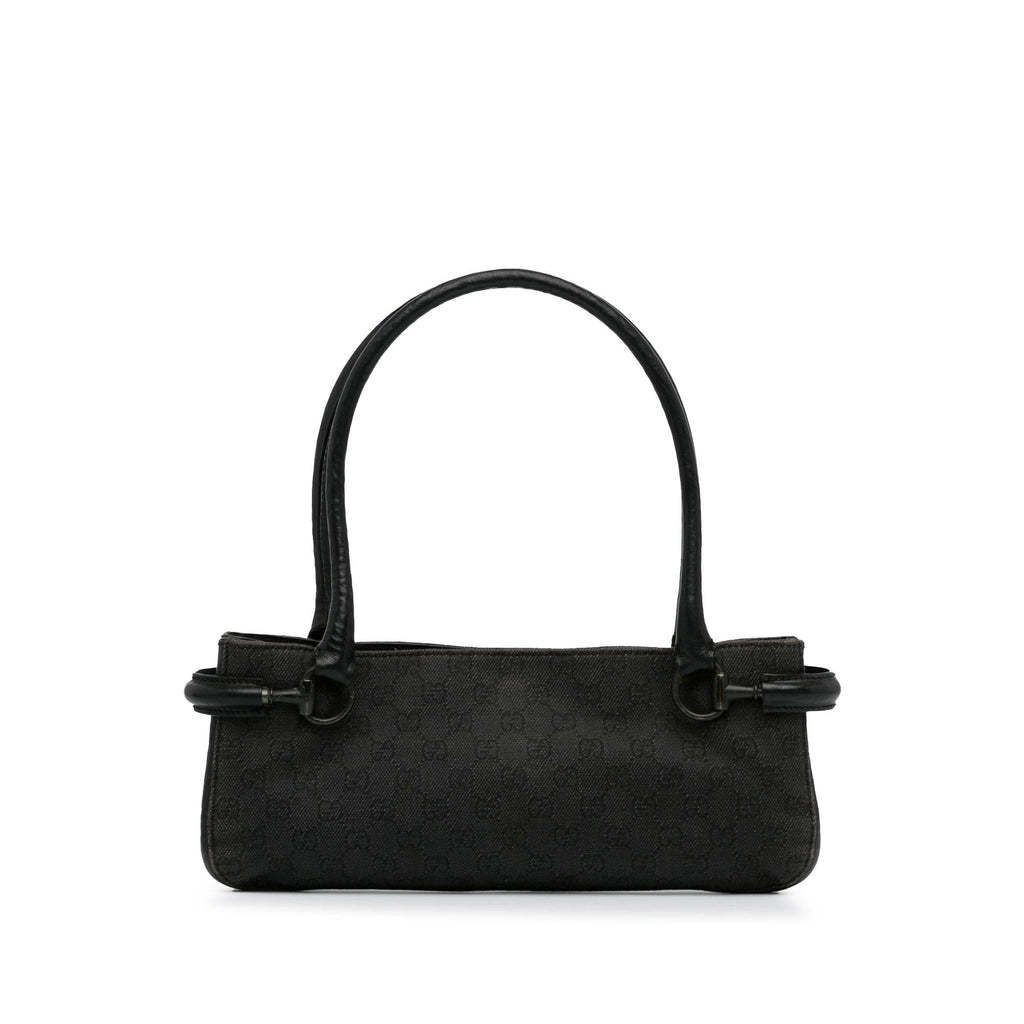 Gucci GG Denim Horsebit Shoulder Bag (SHG-ZaOqO1)