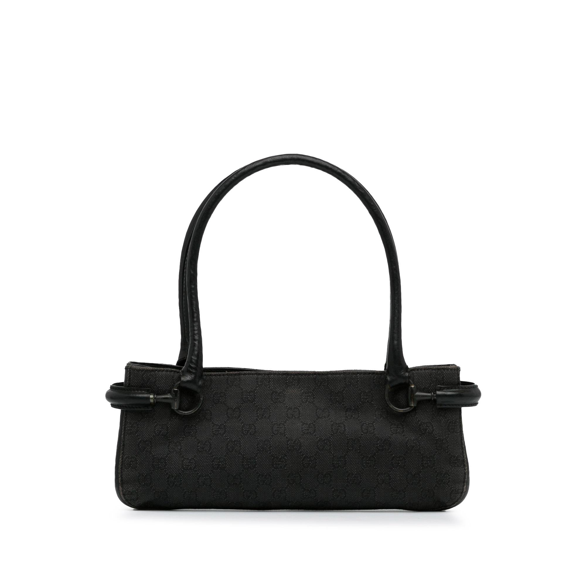 Gucci GG Denim Horsebit Shoulder Bag (SHG-ZaOqO1)