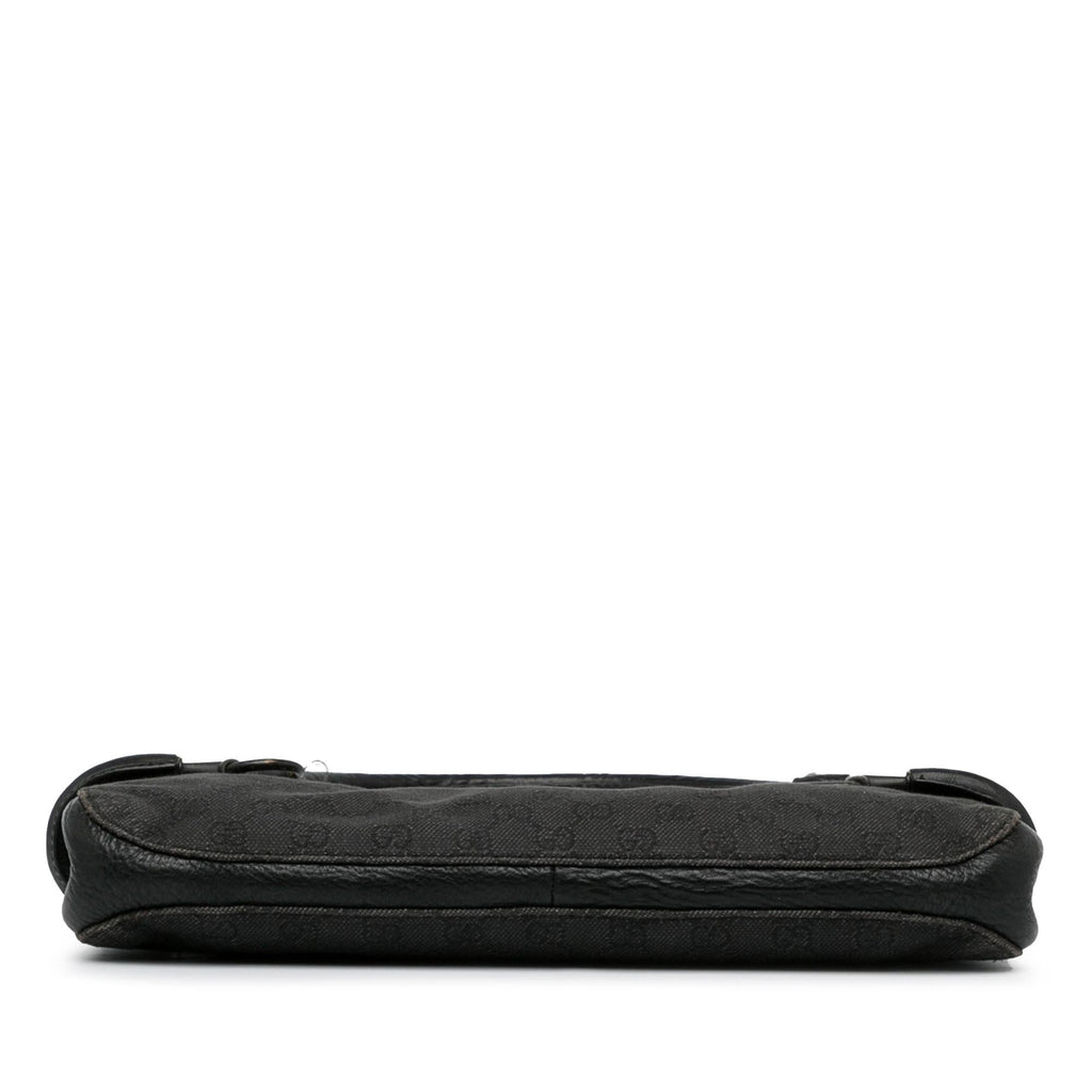 Gucci GG Denim Horsebit Shoulder Bag (SHG-ZaOqO1)