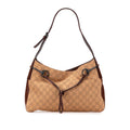 Gucci GG Denim Horsebit Shoulder Bag