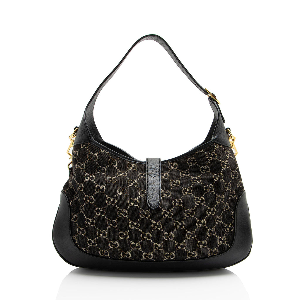 Gucci GG Denim Jackie 1961 Medium Shoulder Bag
