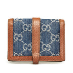 Gucci GG Denim Jackie Compact Wallet (SHG-LZ089d)