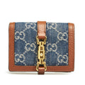 Gucci GG Denim Jackie Compact Wallet (SHG-LZ089d)