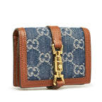 Gucci GG Denim Jackie Compact Wallet (SHG-LZ089d)
