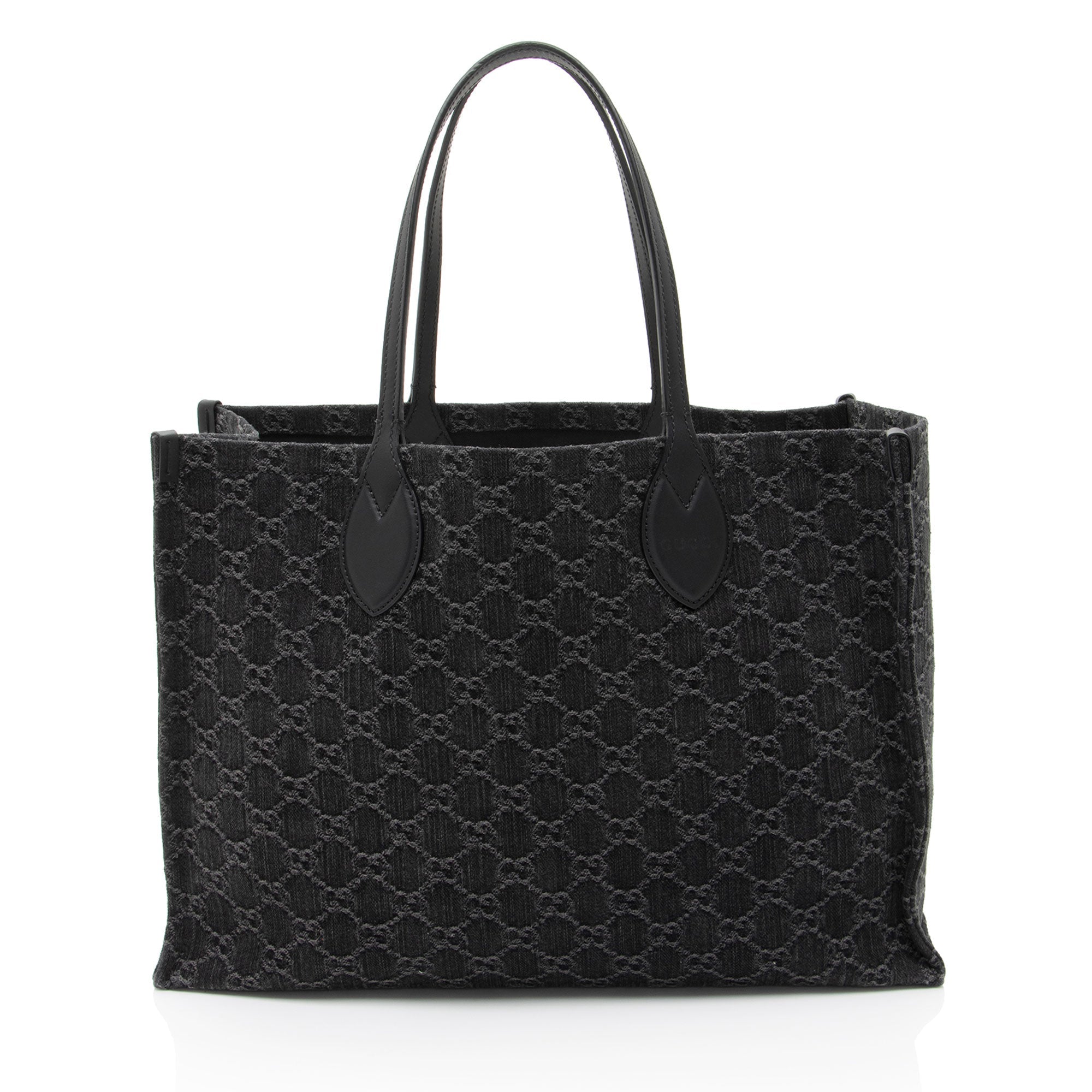 Gucci GG Denim Ophidia Large Tote