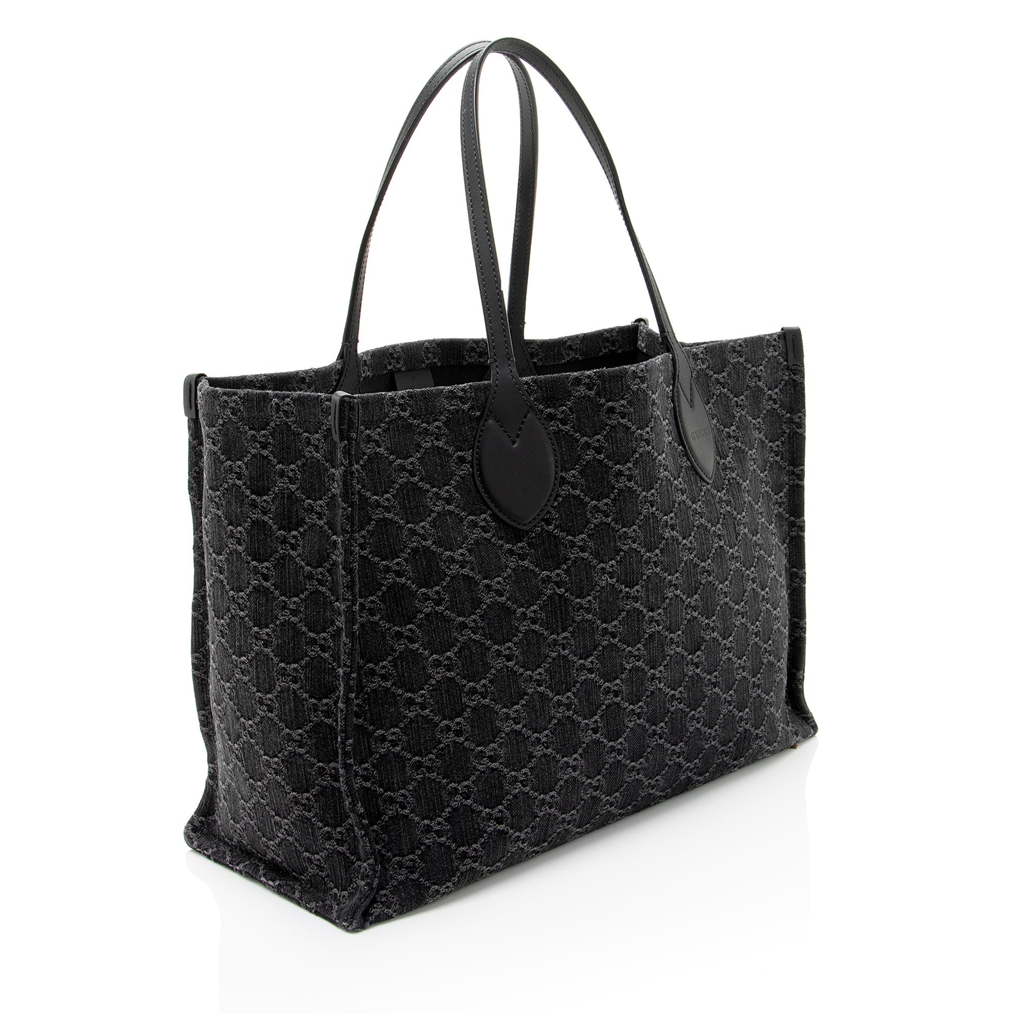 Gucci GG Denim Ophidia Large Tote