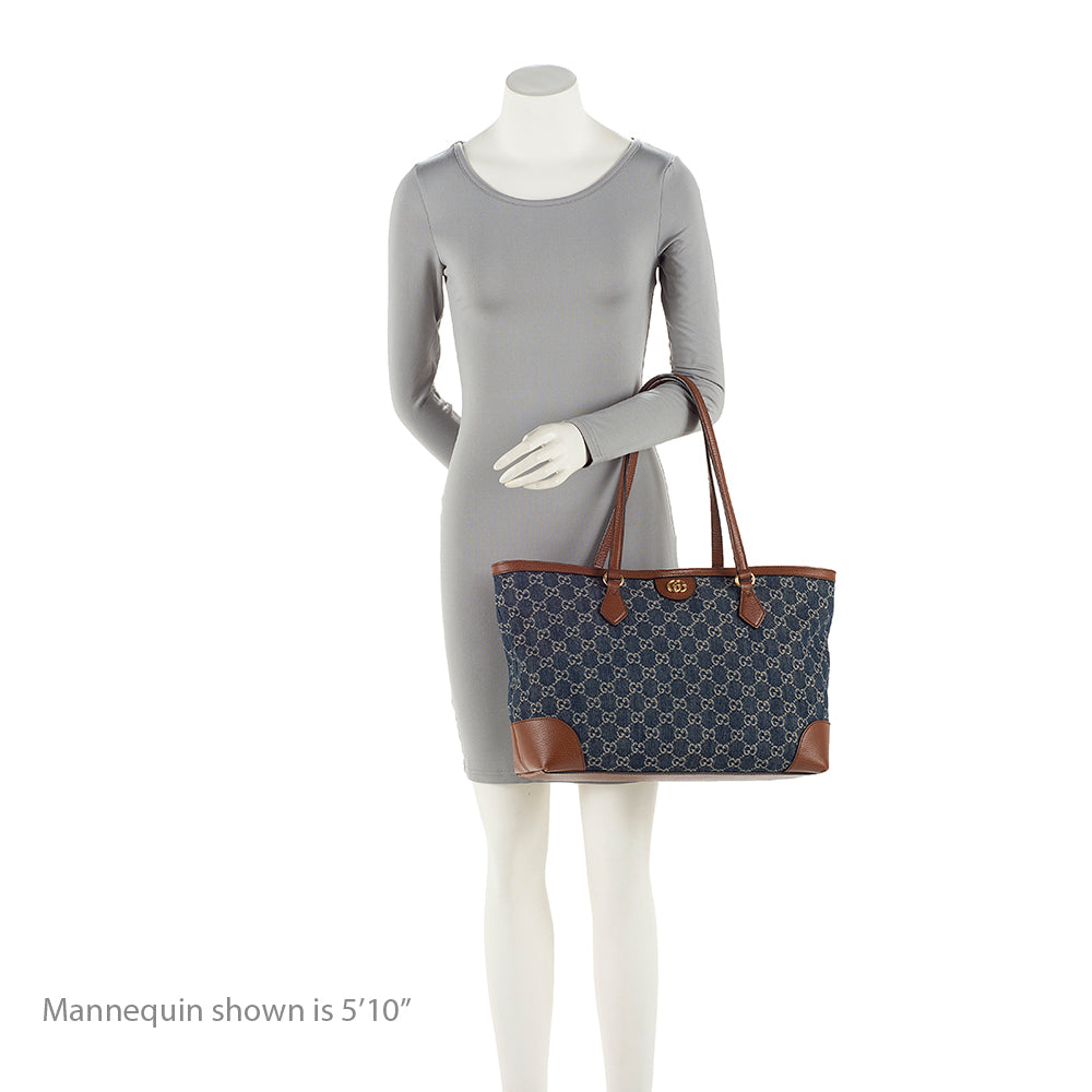 Gucci GG Denim Ophidia Medium Tote (SHF-mPOLzg)