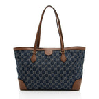 Gucci GG Denim Ophidia Medium Tote (SHF-eW1J5L)