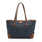 Gucci GG Denim Ophidia Medium Tote (SHF-eW1J5L)