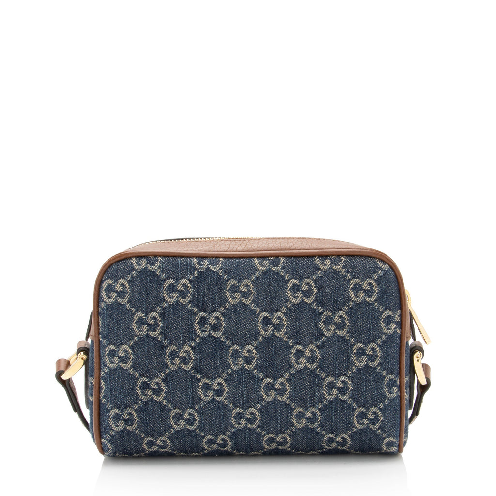 Gucci GG Denim Ophidia Mini Shoulder Bag (SHF-SFY9LT)