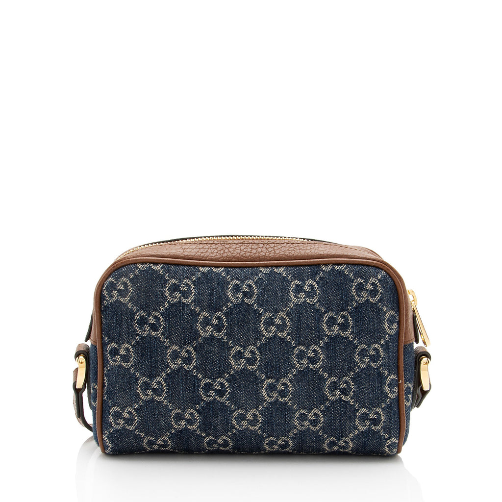 Gucci GG Denim Ophidia Mini Shoulder Bag