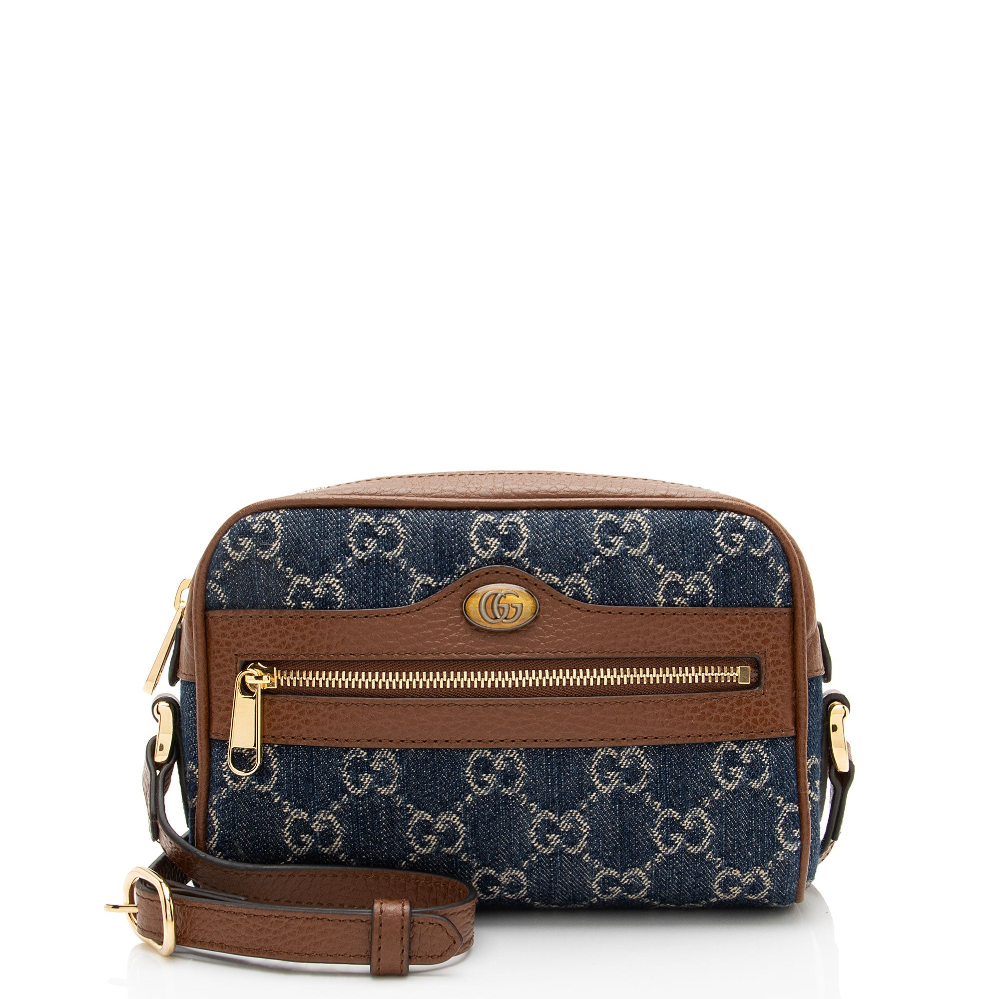 Gucci GG Denim Ophidia Mini Shoulder Bag