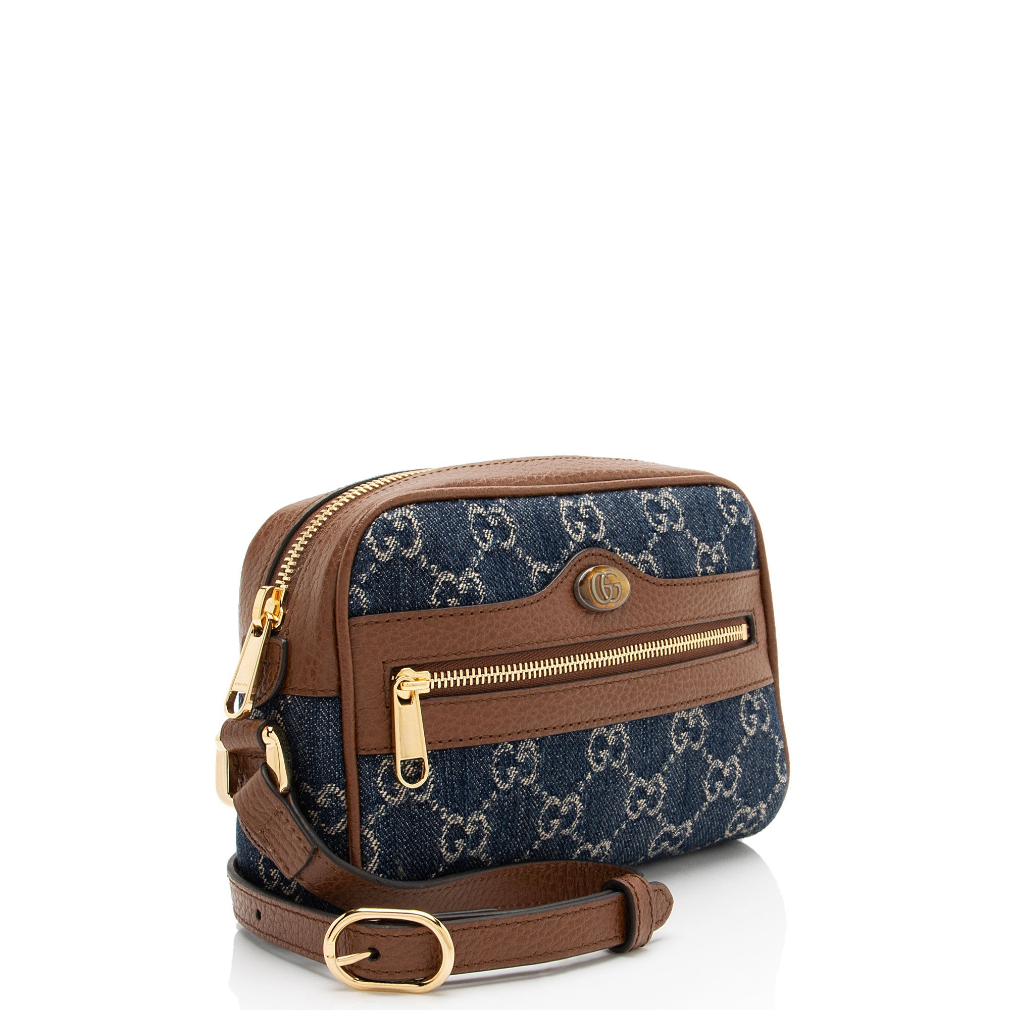 Gucci GG Denim Ophidia Mini Shoulder Bag
