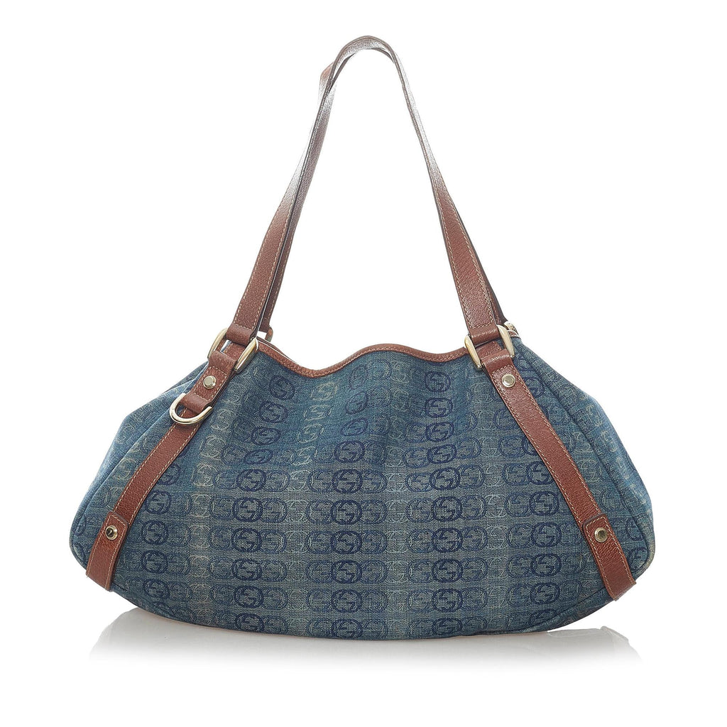 Gucci GG Denim Pelham Tote Bag (SHG-30857)