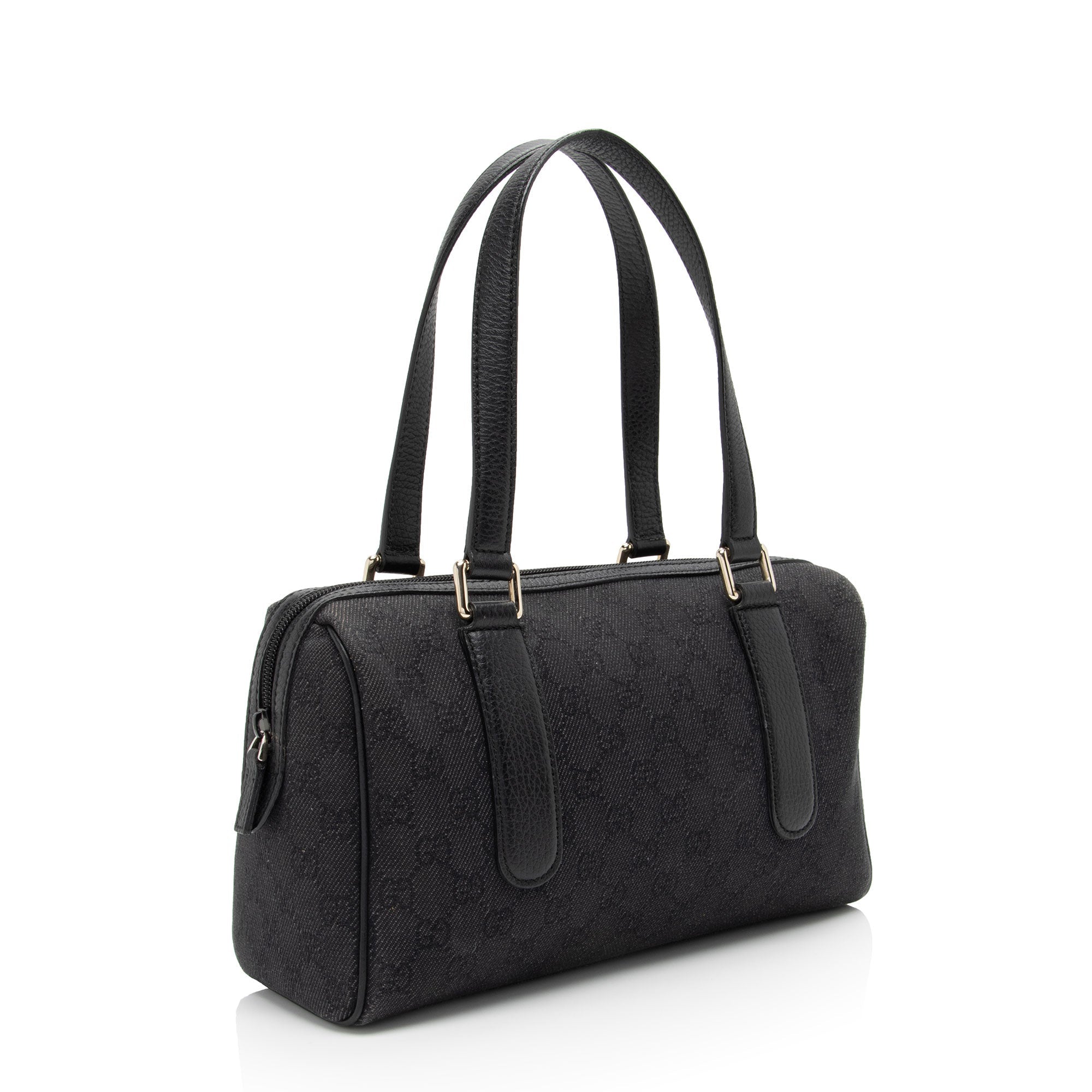 Gucci GG Denim Small Satchel (SHF-0xwQtu)