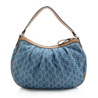 Gucci GG Denim Sukey Hobo (SHF-22174)