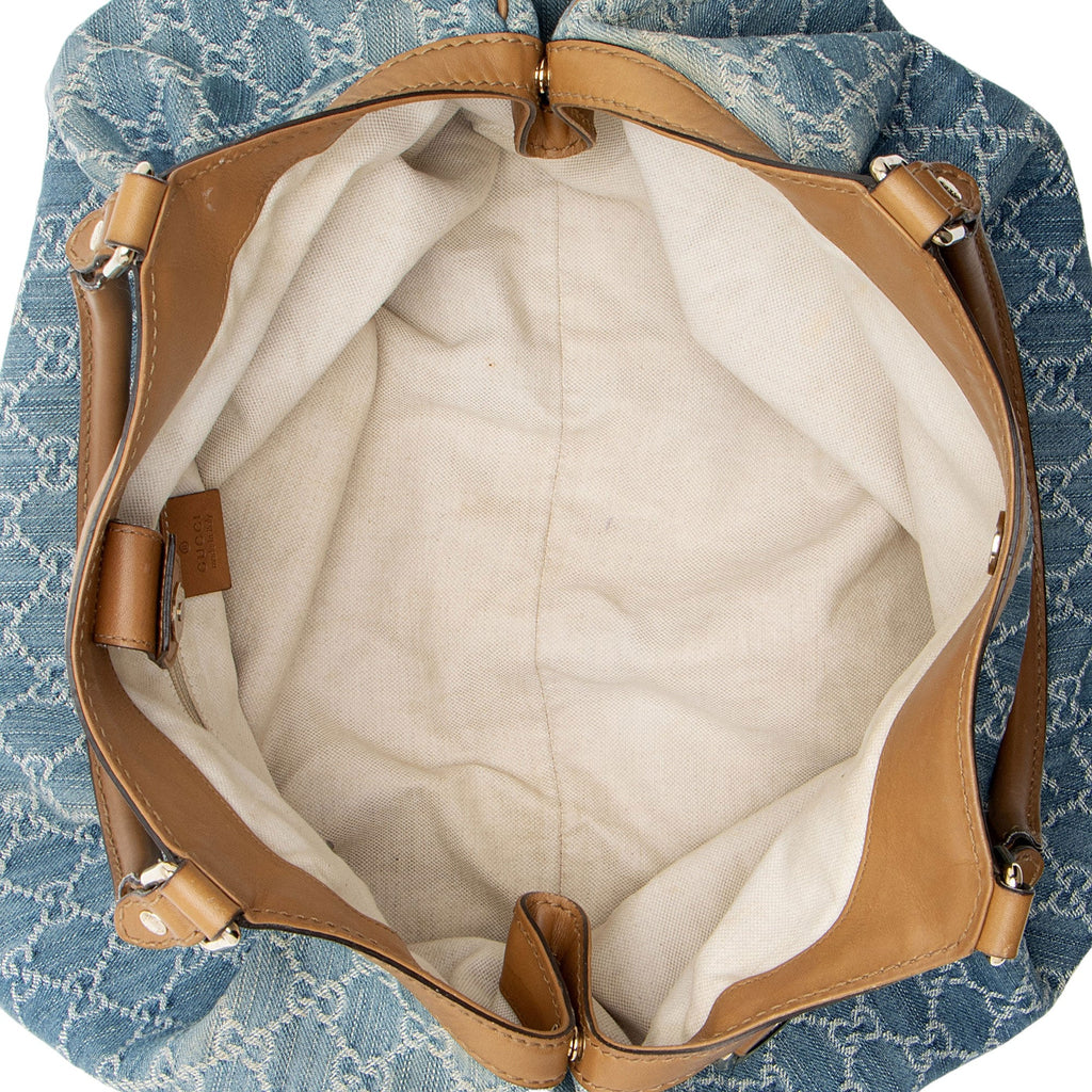 Gucci GG Denim Sukey Large Tote (SHF-jcqKh9)