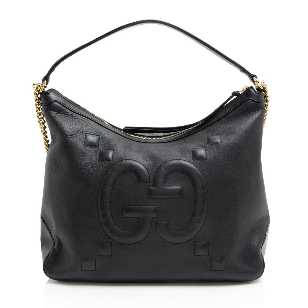 Gucci Jumbo GG Embossed Calfskin Apollo Large Shoulder Bag