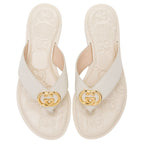 Gucci GG Embossed Interlocking G Thong Sandals - Size 8.5 / 38.5 (SHF-AYzBw4)