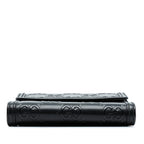 Gucci GG Embossed Leather Flap Crossbody