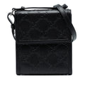 Gucci GG Embossed Leather Flap Crossbody