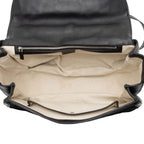 Gucci GG Embossed Neoprene Leather Bamboo Tassel Large Top Handle