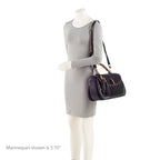 Gucci GG Embossed Neoprene Leather Bamboo Tassel Large Top Handle