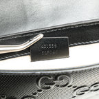 Gucci GG Embossed Perforated Double Belt Bag
