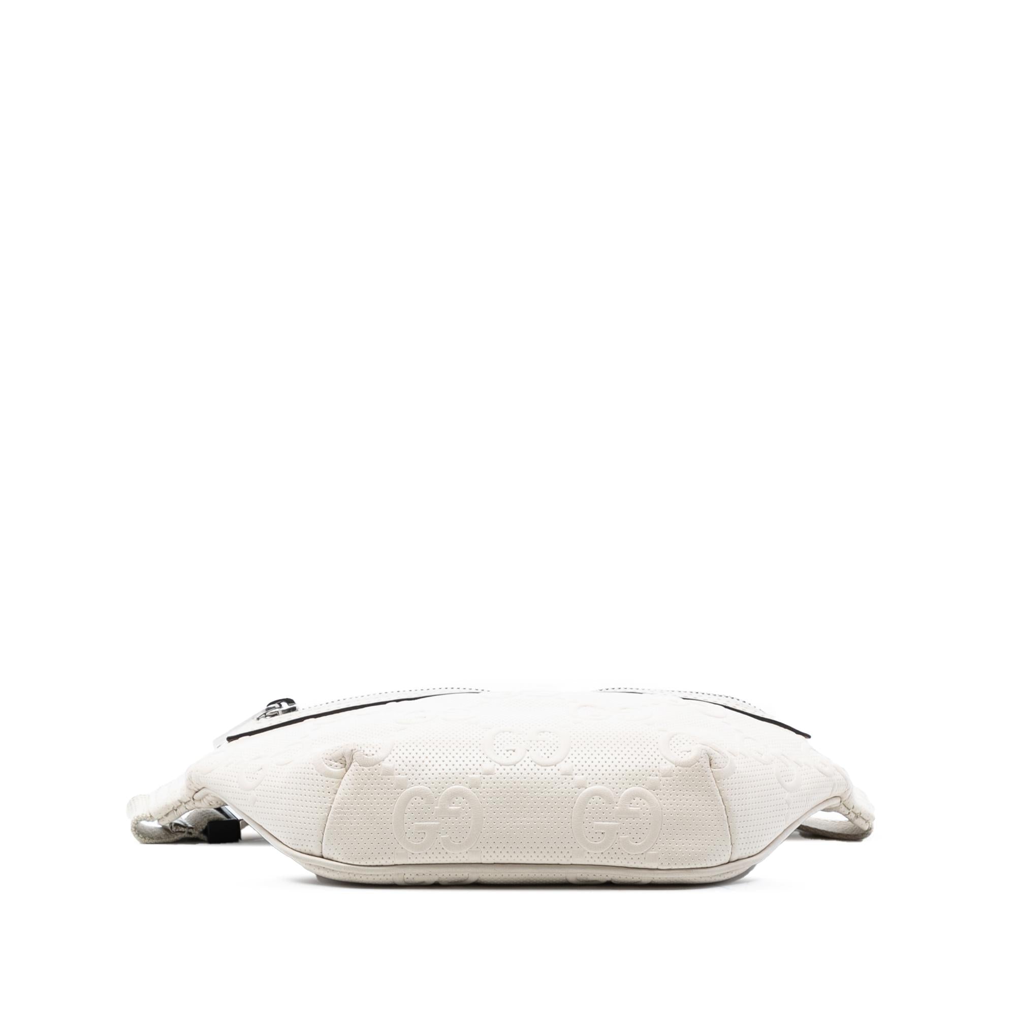 Gucci GG Embossed Perforated Leather Belt Bag