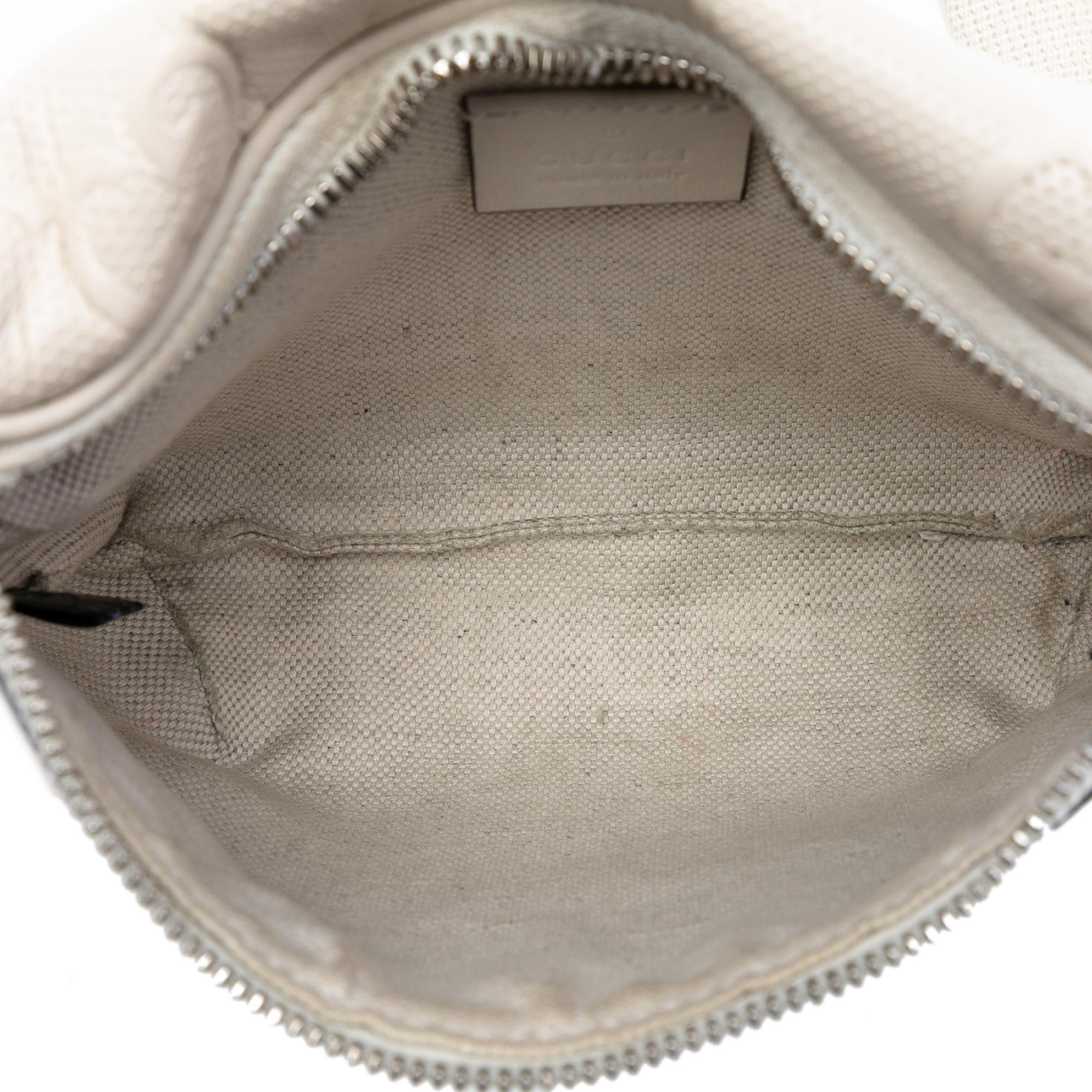 Gucci GG Embossed Perforated Leather Belt Bag