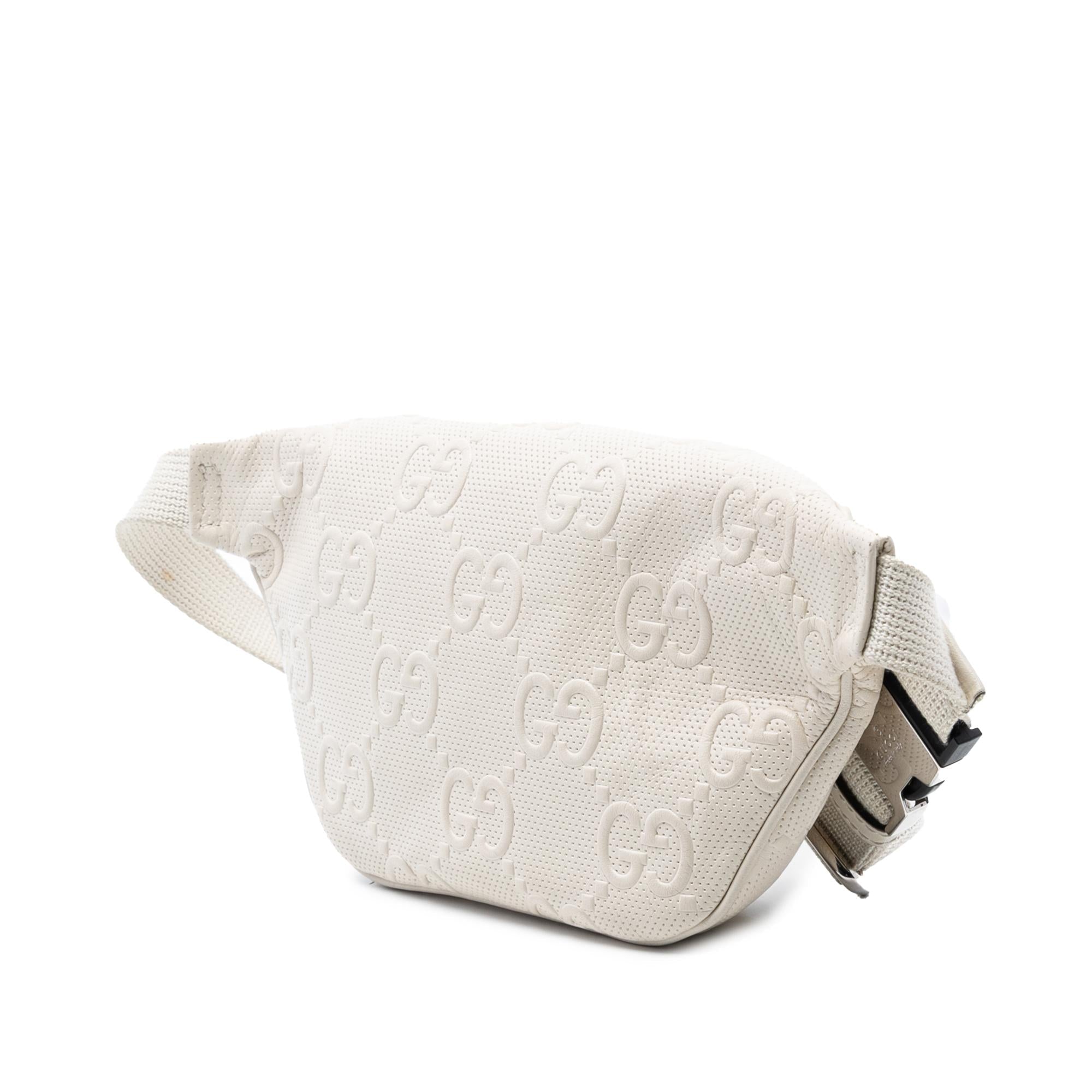 Gucci GG Embossed Perforated Leather Belt Bag