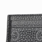 Gucci GG Grainy Leather Emblem Card Case