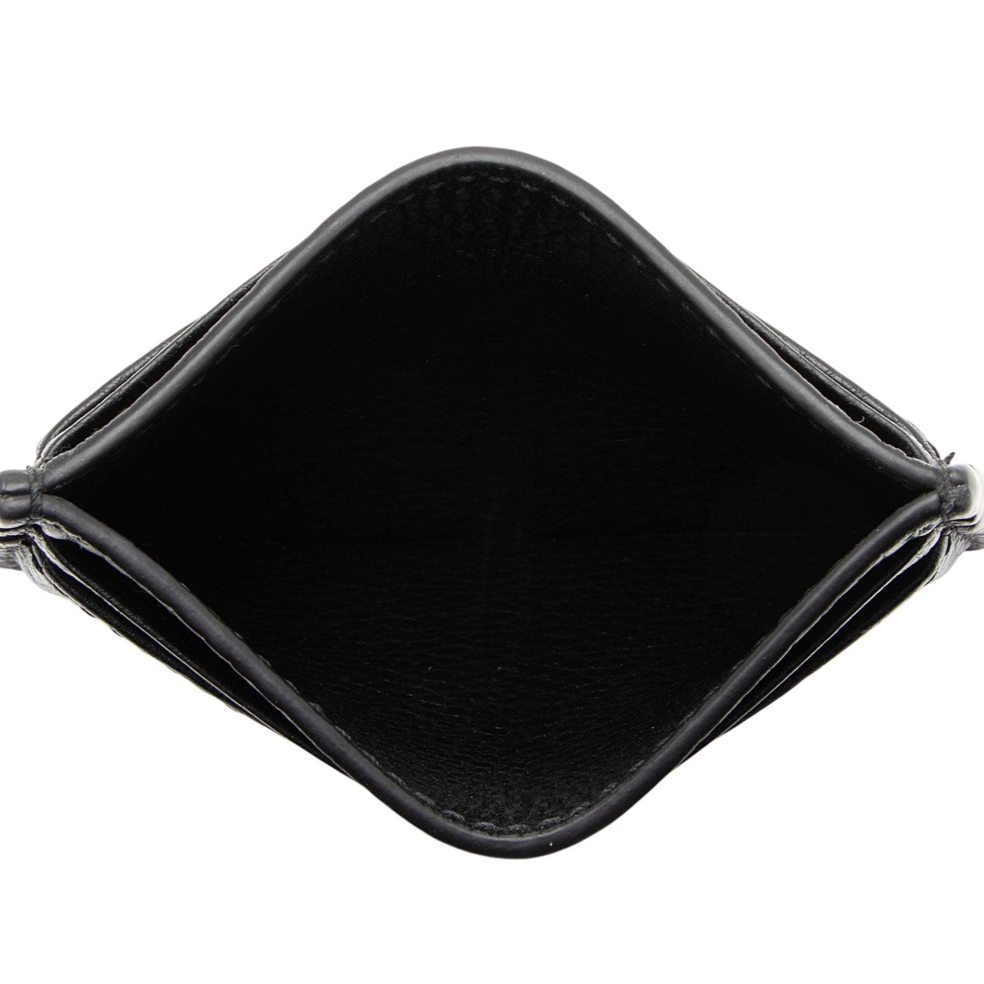 Gucci GG Grainy Leather Emblem Card Case