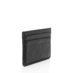Gucci GG Grainy Leather Emblem Card Case
