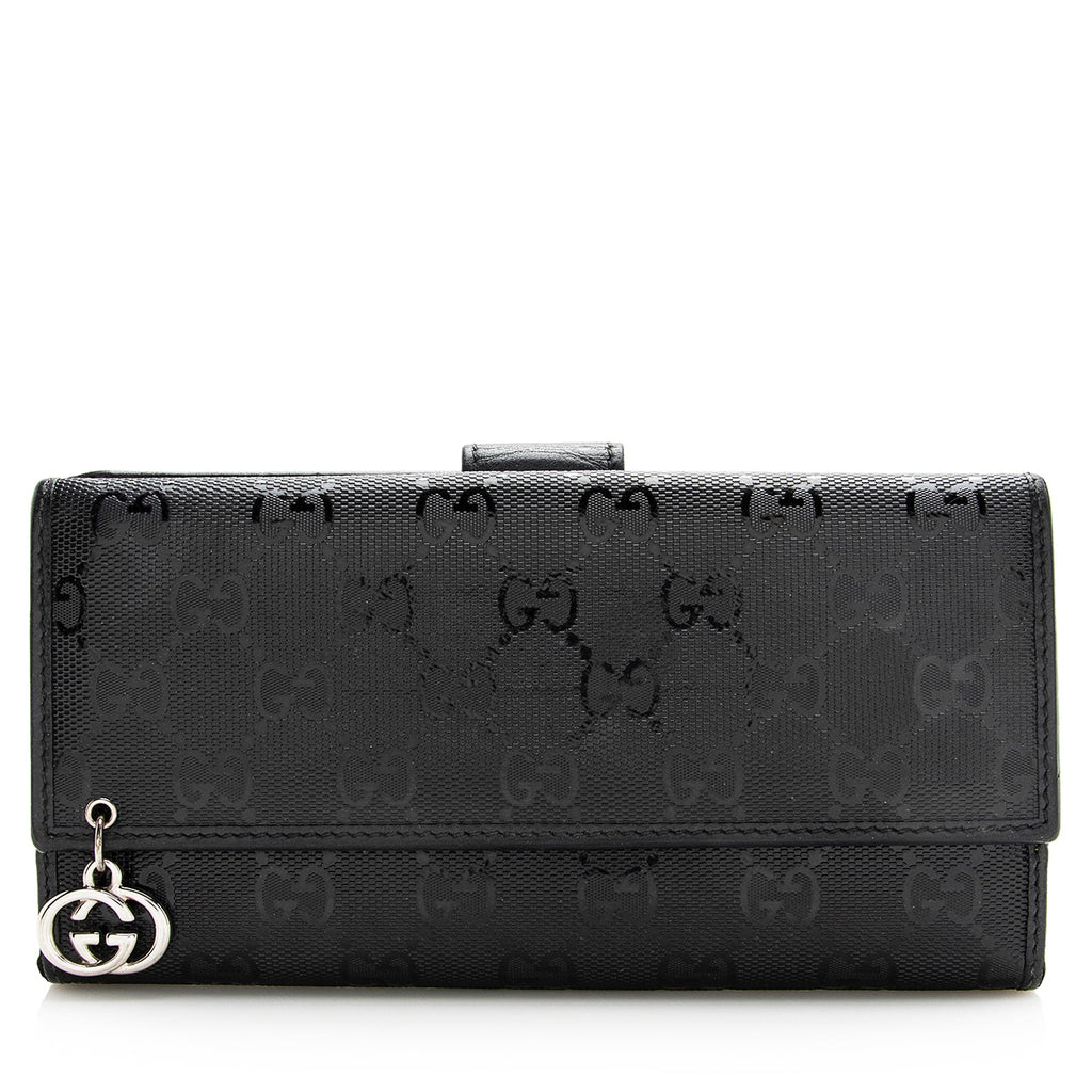 Gucci GG Imprime Interlocking G Continental Wallet (SHF-22353)
