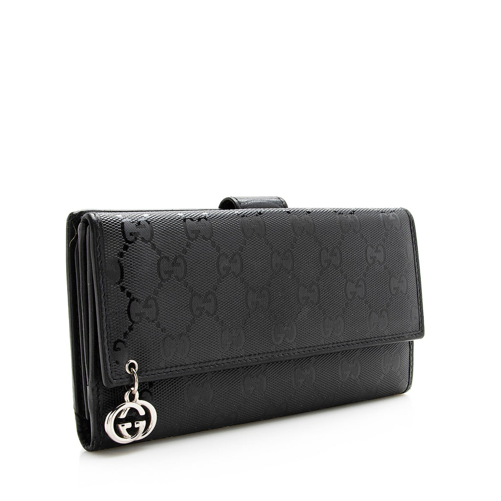 Gucci GG Imprime Interlocking G Continental Wallet (SHF-22353)